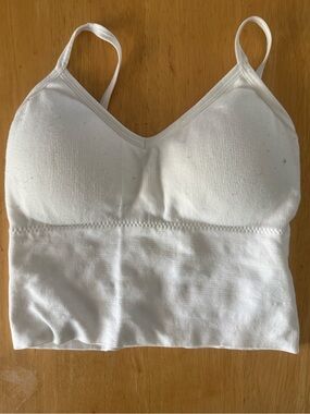 White Sports Bralette